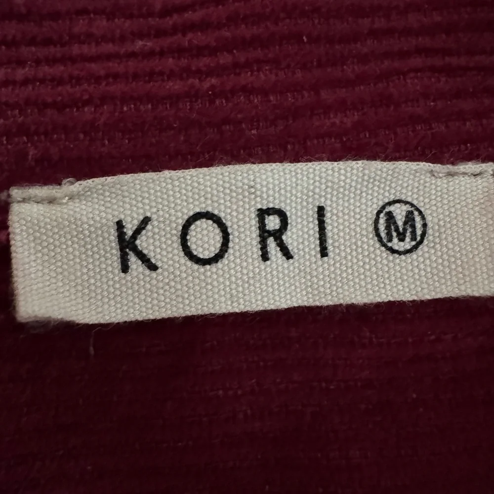 Kori Corduroy Jacket‎ Medium Boho Western Cropped Frayed Hem